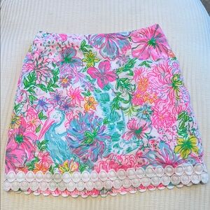 Lilly Pulitzer Vibrant Floral Mini Skirt